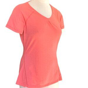 Eddie Bauer Short Sleeve V-Neck Tee Top Sz M Activewear/Athleisure #85K
